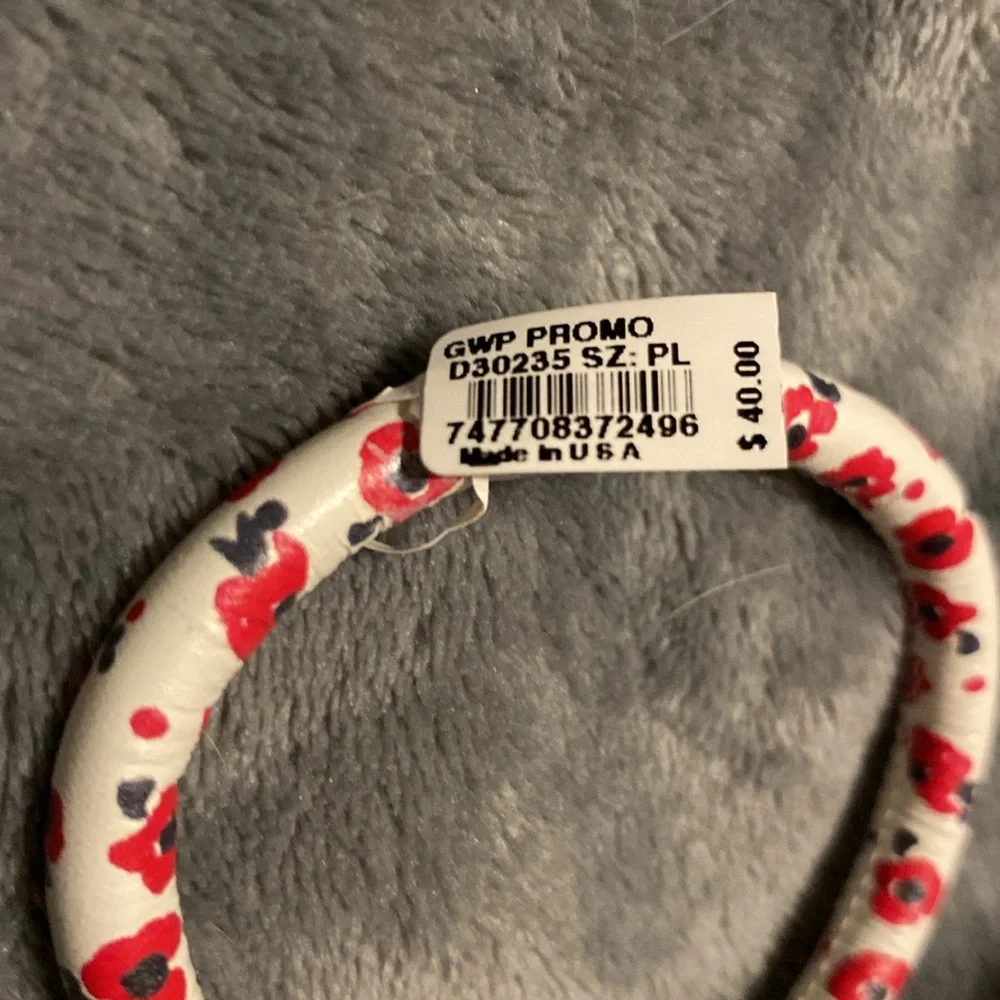 Brighton NWT “Field of Poppies” Leather Bracelet - Picture 4 of 4